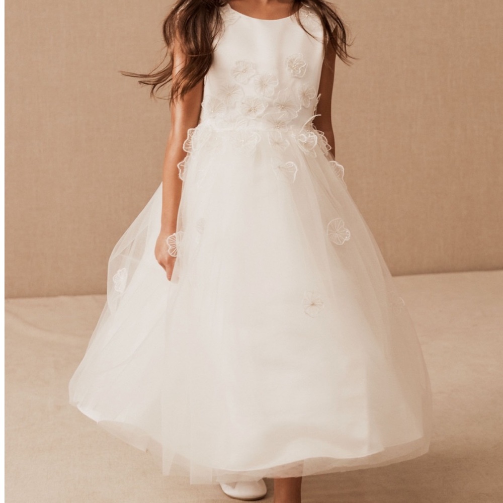 Emmie flower girl dress size 6 BHLDN